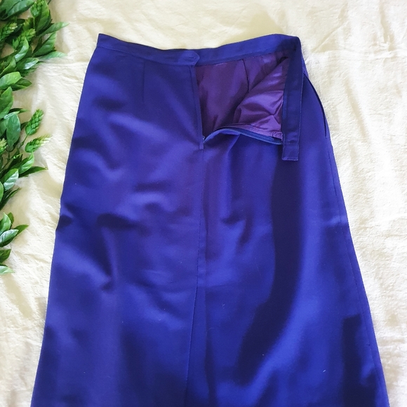 Vintage Wool Pencil Skirt Sz L - Picture 5 of 7